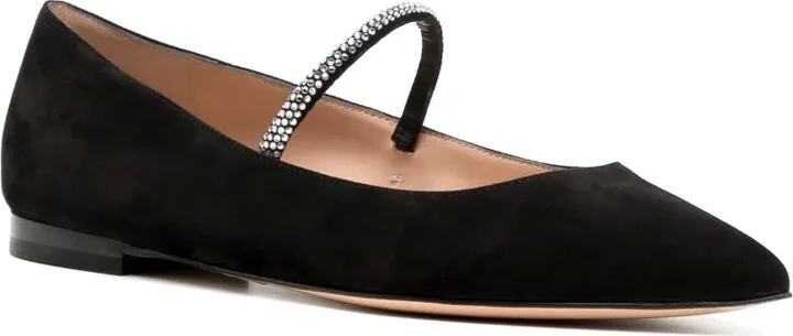Crystal-Embellished Pointed-Toe Pumps - Image 2