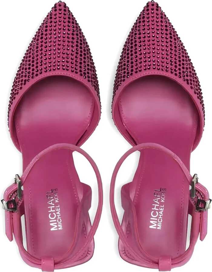 Crystal-Embellished Pointed-Toe Sandals - Image 5