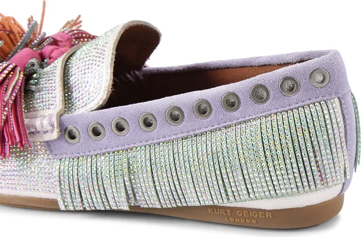 Crystal Embellished Pompom Loafer - Image 4