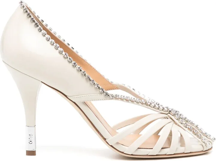 Crystal-Embellished Pumps