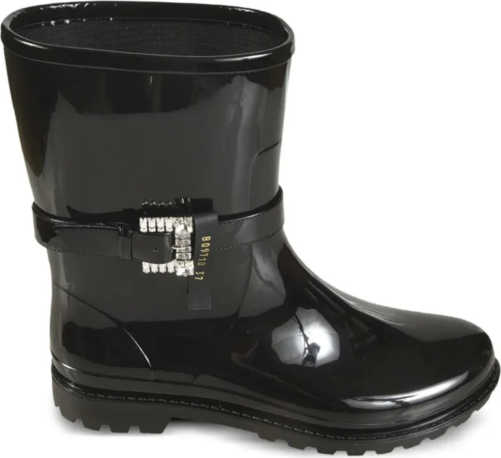 Crystal-Embellished Rain Boots