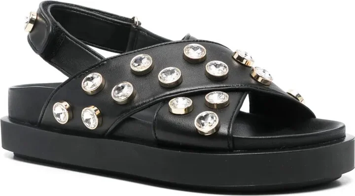 Crystal-Embellished Sandals - Image 2