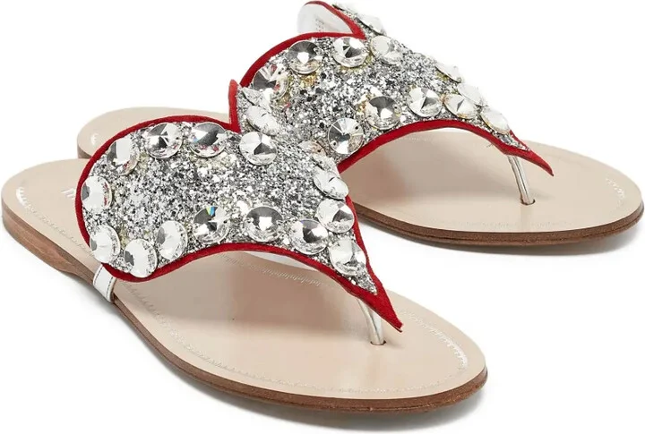 Crystal-Embellished Sandals - Image 2