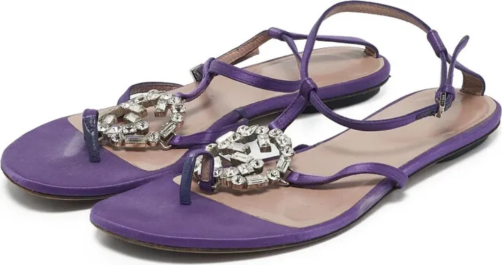 Crystal-Embellished Sandals - Image 2