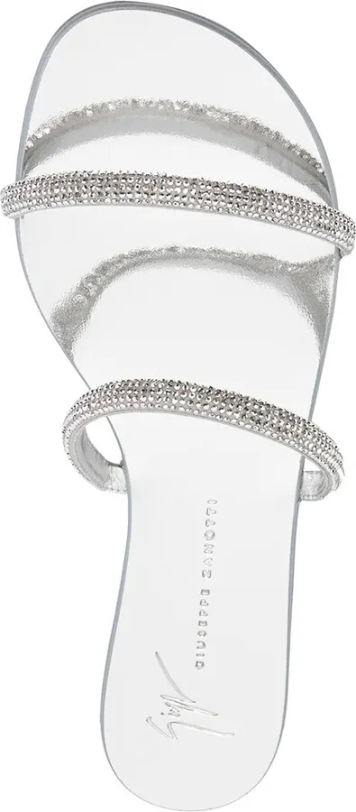 Crystal Embellished Sandals - Image 4