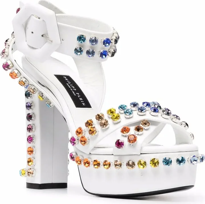 Crystal-Embellished Sandals - Image 2