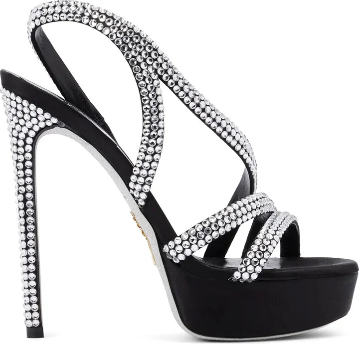Crystal-Embellished Sandals
