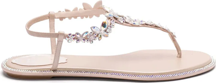 Crystal-Embellished Sandals