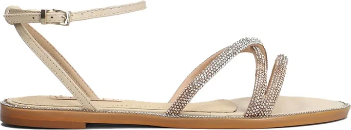 Crystal-Embellished Sandals