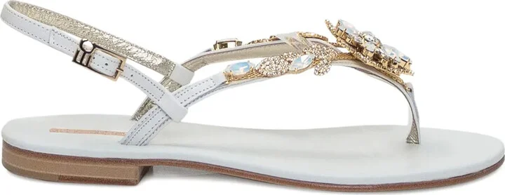 Crystal-Embellished Sandals