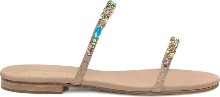 Crystal-Embellished Sandals