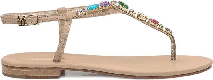 Crystal-Embellished Sandals
