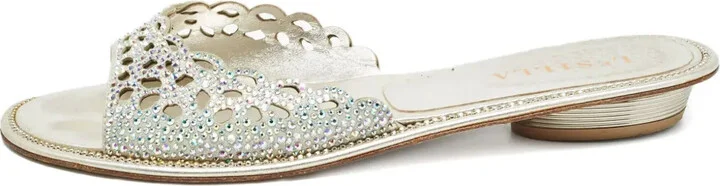 Crystal-Embellished Sandals