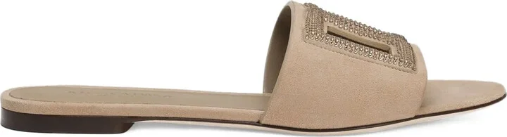 Crystal-Embellished Sandals