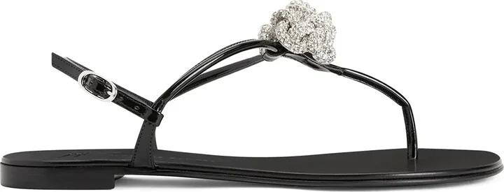 Crystal-Embellished Sandals
