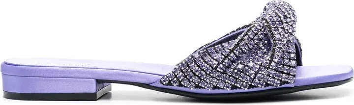 Crystal-Embellished Sandals