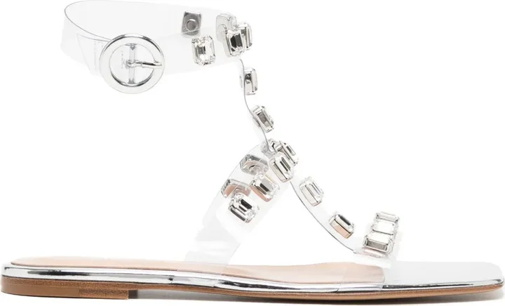 Crystal-Embellished Sandals