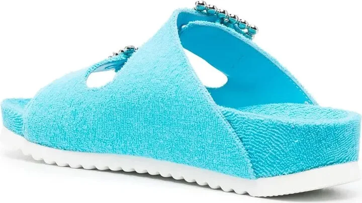 Crystal-Embellished Side-Buckle Sandals - Image 3