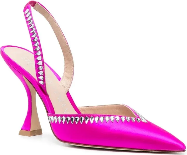 Crystal-Embellished Slingback 110mm Pumps - Image 2