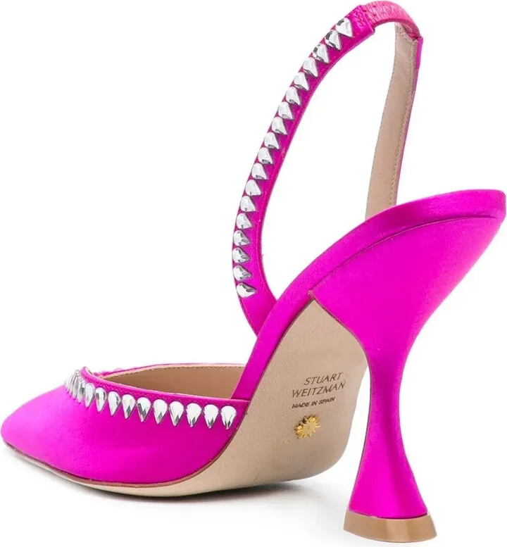 Crystal-Embellished Slingback 110mm Pumps - Image 3