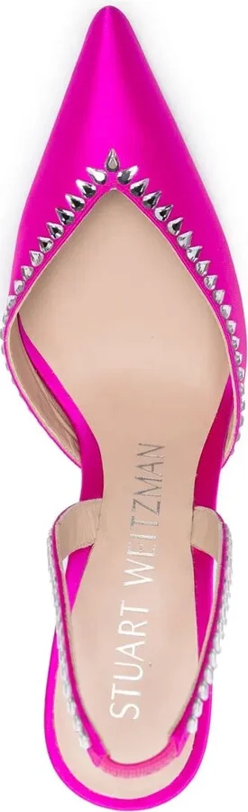 Crystal-Embellished Slingback 110mm Pumps - Image 4