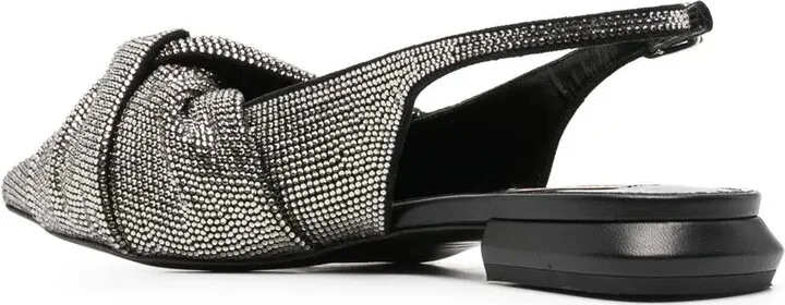 Crystal-Embellished Slingback Ballerinas - Image 3