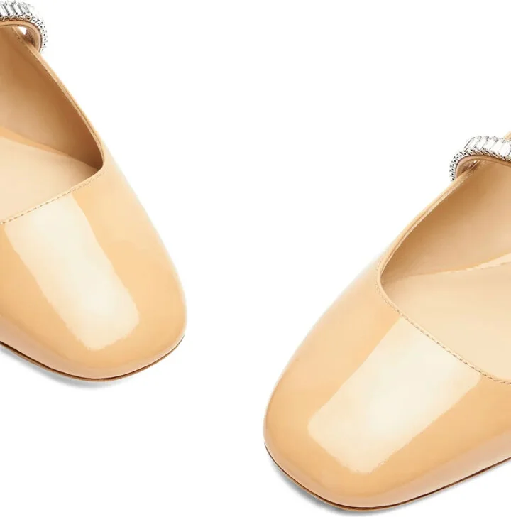 Crystal-Embellished Slingback Flats - Image 4