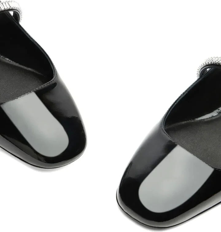 Crystal-Embellished Slingback Flats - Image 5