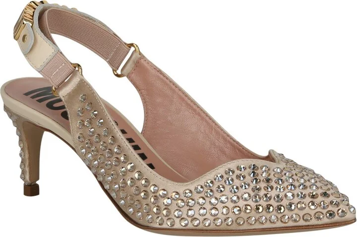 Crystal Embellished Slingback Pump