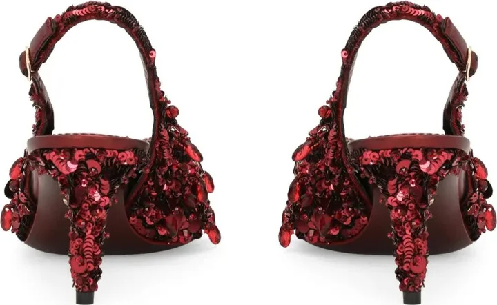 Crystal-Embellished Slingback Pumps - Image 3