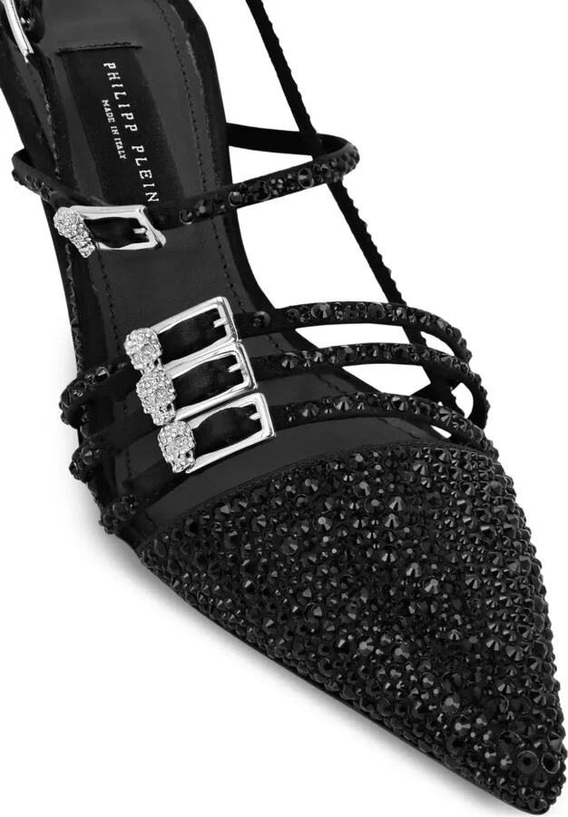 Crystal-Embellished Slingback Pumps - Image 3