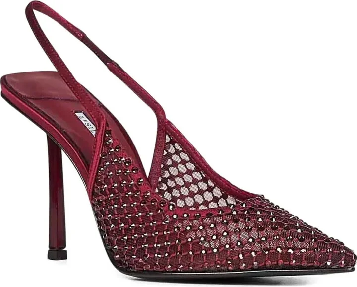 Crystal-Embellished Slingback Pumps - Image 2