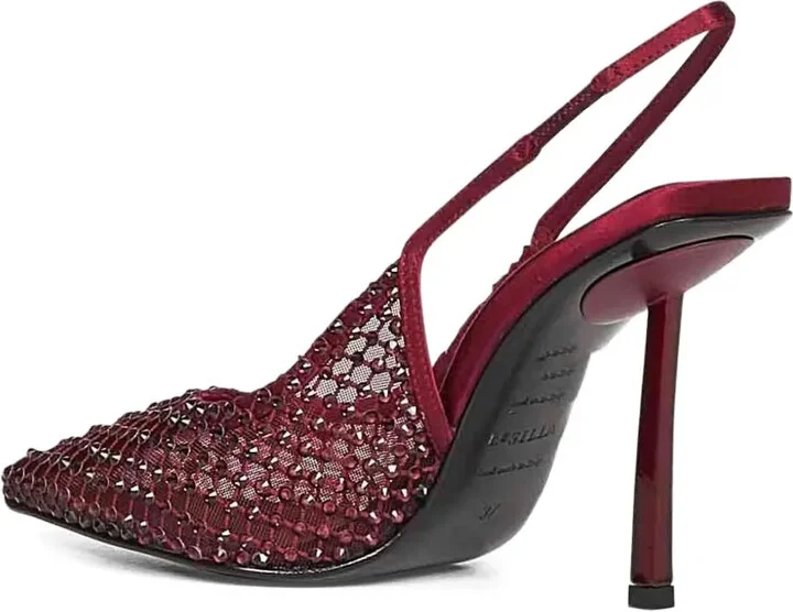 Crystal-Embellished Slingback Pumps - Image 3
