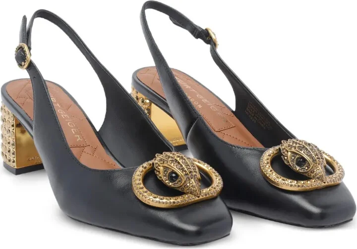 Crystal-Embellished Slingback Pumps - Image 2