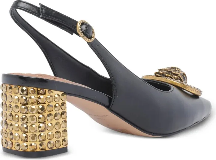 Crystal-Embellished Slingback Pumps - Image 4