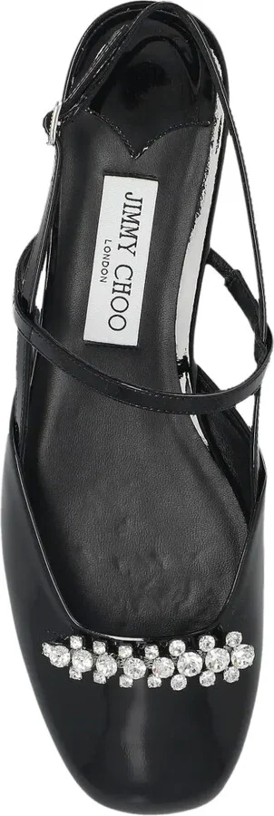 Crystal-Embellished Slingback Pumps - Image 3