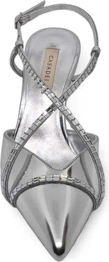 Crystal-Embellished Slingback Pumps - Image 4