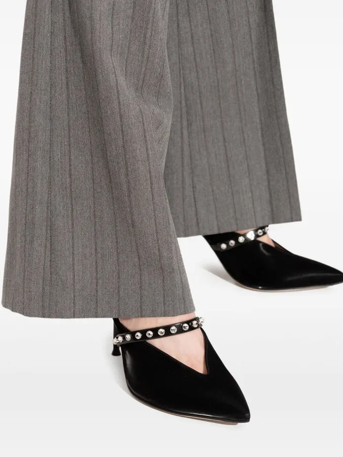 Crystal-Embellished Slingback Pumps - Image 5