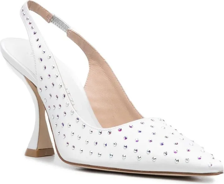Crystal-Embellished Slingback Pumps - Image 2