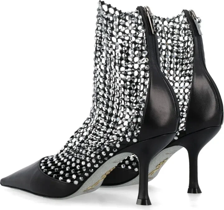 Crystal-Embellished Sock Boots - Image 3