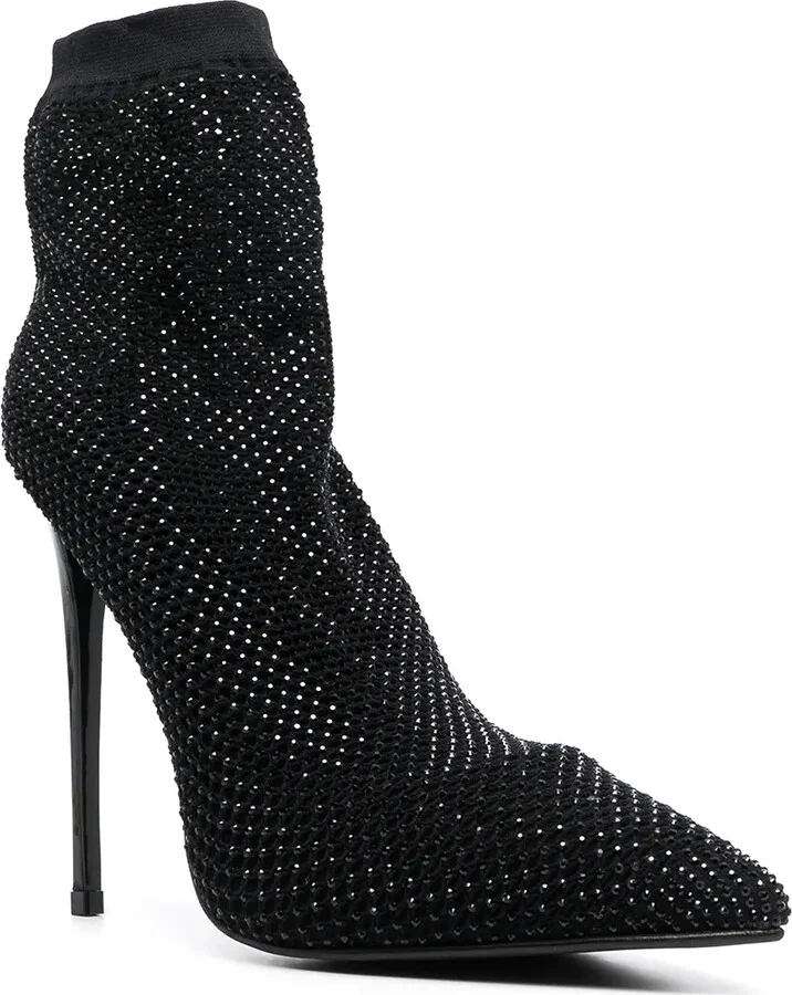 Crystal-Embellished Sock Pumps - Image 2