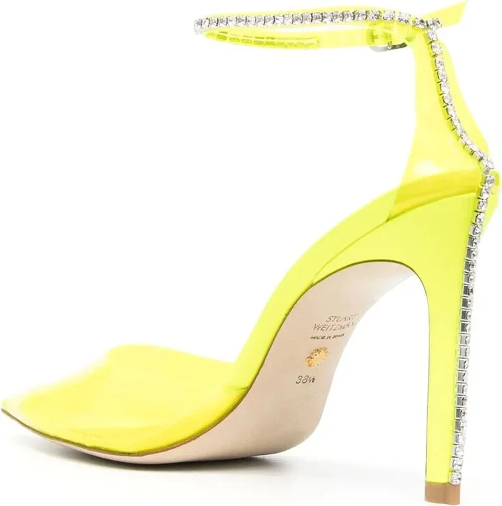 Crystal-Embellished Stiletto Pumps - Image 3