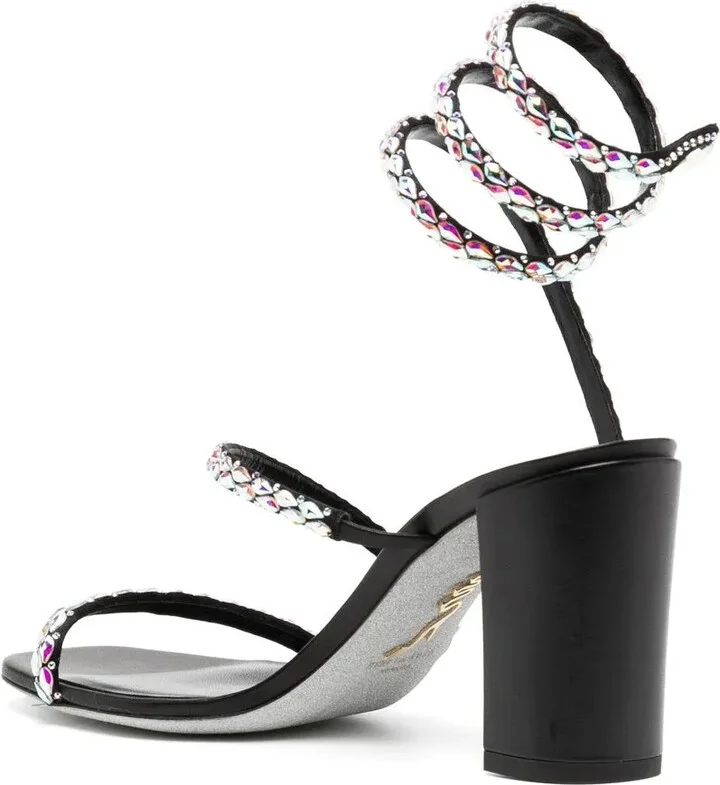 Crystal Embellished Strappy Sandals - Image 3