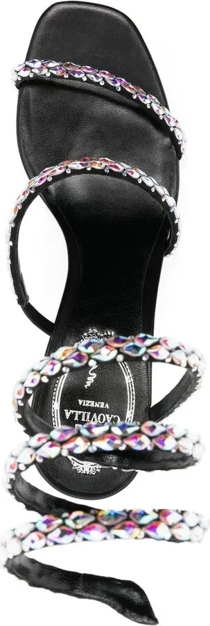 Crystal Embellished Strappy Sandals - Image 4