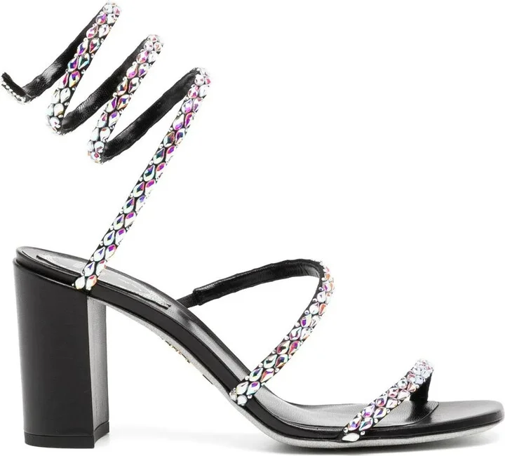 Crystal Embellished Strappy Sandals