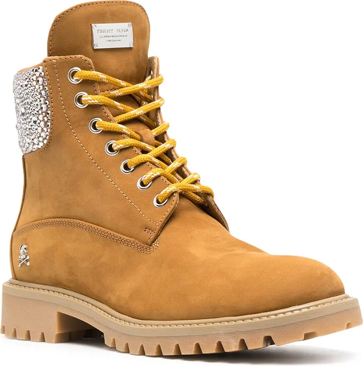 Crystal-Embellished Suede Boots - Image 2