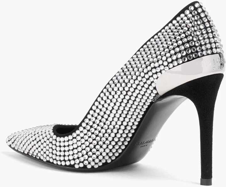 Crystal-embellished suede pumps - Image 3