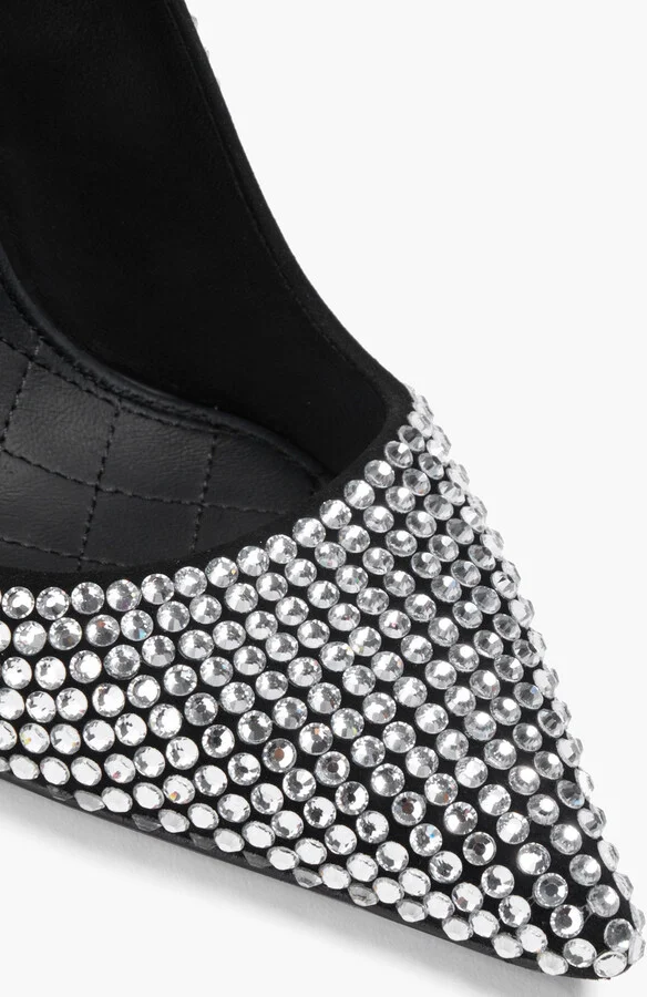 Crystal-embellished suede pumps - Image 4