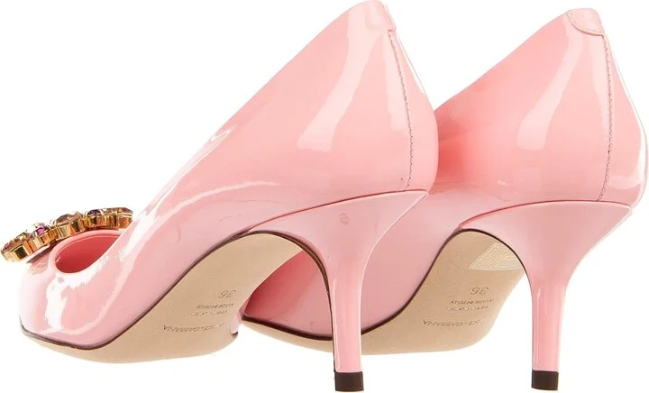 Crystal Embellished Suede Pumps - Image 2
