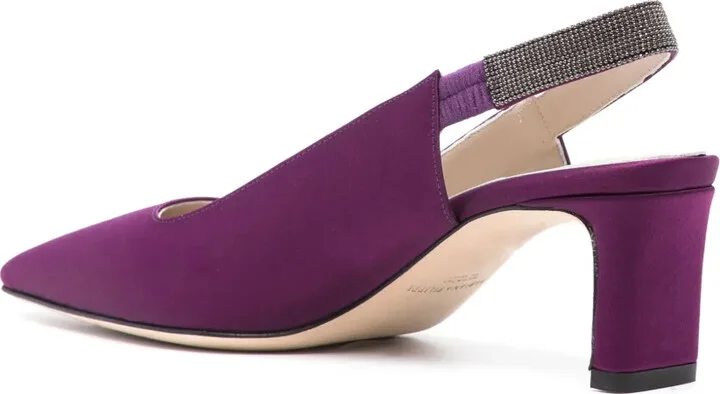 Crystal-Embellished Suede Pumps - Image 3